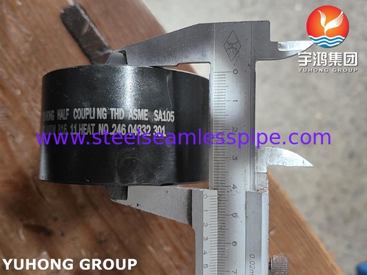 स्टेनलेस स्टील फोल्डेड फिटिंग ASME SA105 B16.11 3000 NPT B16.11 मानक के साथ आधा युग्मन