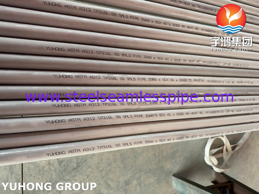 ASTM A269 TP316L स्टेनलेस स्टील सीमलेस ट्यूब कोल्ड ड्रॉ अचारित एनील्ड ट्यूब