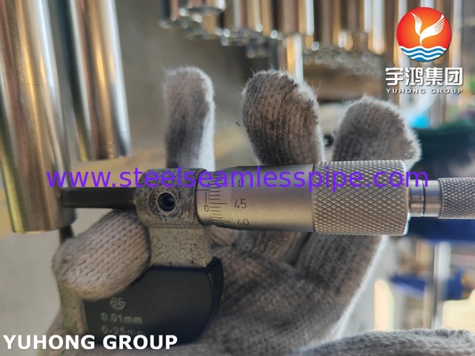 ASTM A249 TP316L ब्राइट एनील्ड स्टेनलेस स्टील वेल्डेड ट्यूब हीट एक्सचेंजर ट्यूब