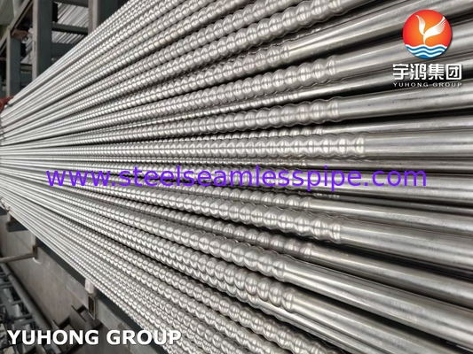ASME SA312 / ASTM A312 TP310S हीट एक्सचेंजर के लिए नालीदार फिन ट्यूब