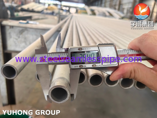 ASTM A213 TP304 304H 304L स्टेनलेस स्टील हीट एक्सचेंजर ट्यूब