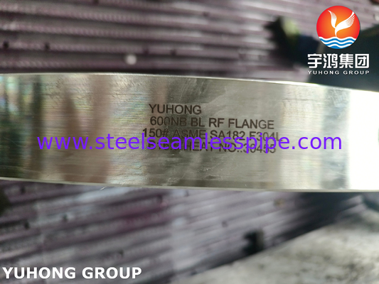 ASTM A182 F304L स्टेनलेस स्टील फ्लैंज ASME B16.5 फोल्ड ब्लाइंड फ्लैंज BLRF