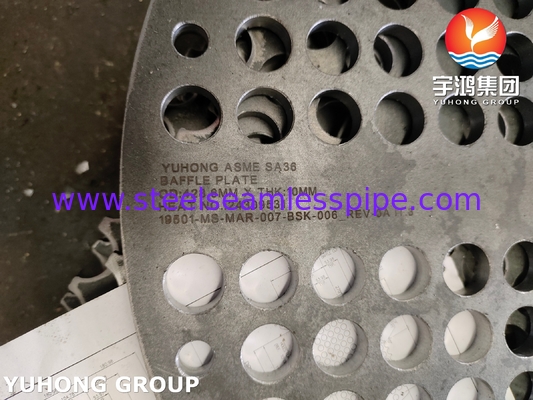 हीट एक्सचेंजर पार्ट्स प्रेशर वेसल BAFFLE PLATE SA387 GR.11 CL.2 A36