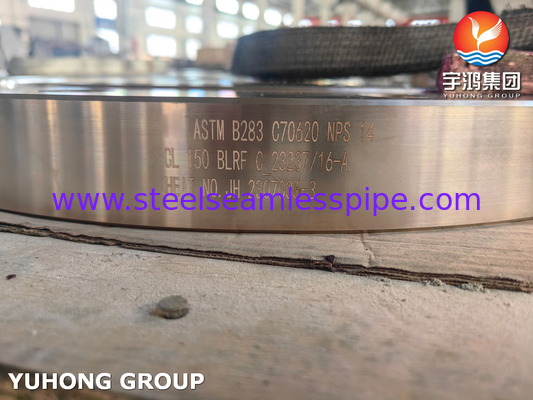 ASTM B283 UNS C70620 तांबा निकेल मिश्र धातु फ्लैंज फोल्ड ब्लाइंड फ्लैंज BLRF