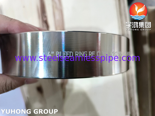 ASTM A182 F55 / UNS S32760 डुप्लेक्स स्टील फिटिंग ASME B16.5 ब्लड रिंग ड्रिप रिंग