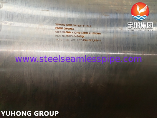 ASME SA182 F11 Cl.2 हीट एक्सचेंजर के लिए फ्रंट चैनल