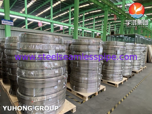 ASTM A269 TP316L स्टेनलेस स्टील कॉइल सीमलेस ट्यूब NACE MR0175 अनुपालन