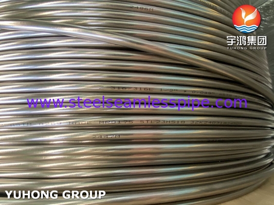 ASTM A269 TP316L स्टेनलेस स्टील कॉइल सीमलेस ट्यूब NACE MR0175 अनुपालन