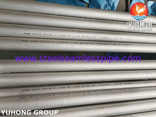 ASME SA312 TP310S / UNS S31008 स्टेनलेस स्टील सीमलेस पाइप औद्योगिक