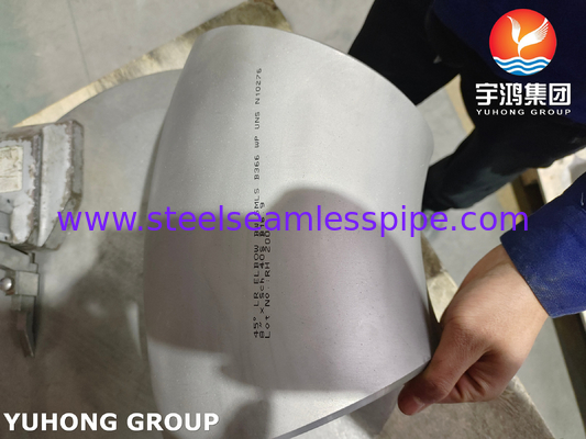 ASTM B366 UNS N10276 / Hastelloy C276 कोहनी Hastelloy स्टील बटवेल्ड फिटिंग