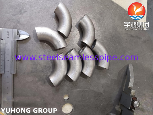 ASTM A403 WP321 स्टेनलेस स्टील 180° कोहनी, ASME B16.9 बटवेल्ड पाइप फिटिंग