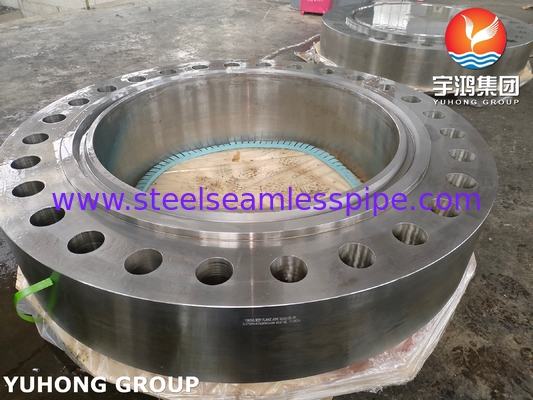 ASME SA266 Gr.2N कार्बन स्टील फोर्जिंग दबाव पोत के लिए स्टील बॉडी फ्लैंज
