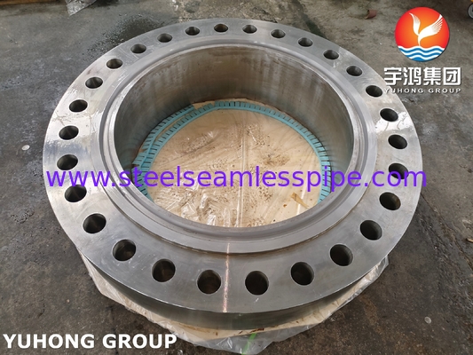ASME SA266 Gr.2N कार्बन स्टील फोर्जिंग दबाव पोत के लिए स्टील बॉडी फ्लैंज