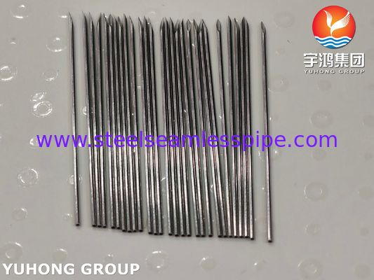 ISO7864 SUS304 मेडिकल इंजेक्शन स्टेनलेस स्टील सुई ट्यूब, 21G 44MM, Bevelled टिप