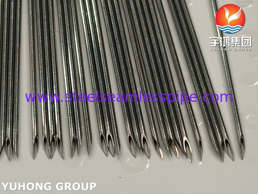 आईएसओ 9626, मेडिकल इंजेक्शन स्टेनलेस स्टील सुई ट्यूब, 0.8 * 44MM 21G, Bevelled टिप