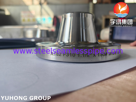 ASTM A182 F310 स्टेनलेस स्टील WNRF फ्लैंज ASME B16.5 फोल्डेड स्टील फ्लैंज