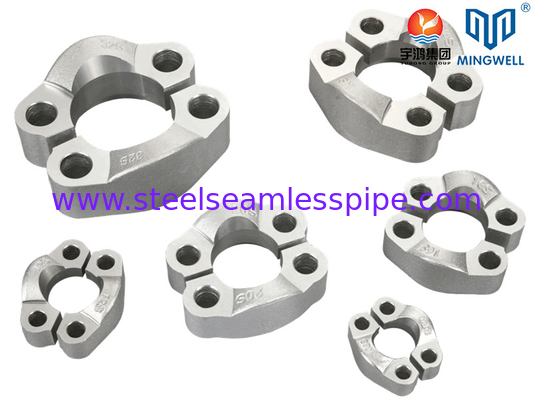स्टेनलेस स्टील फ्लैंज फिटिंग SAE स्प्लिट फ्लैंज क्लैंप SS316L हाइड्रोलिक फोर्मिंग