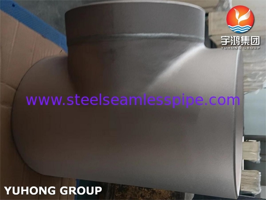 ASTM B466 C70600 तांबा निकेल मिश्र धातु पाइप फिटिंग, बटवेल्ड CuNi 90/10 समान टी