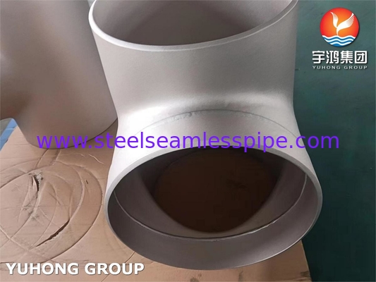 ASTM B466 C70600 तांबा निकेल मिश्र धातु पाइप फिटिंग, बटवेल्ड CuNi 90/10 समान टी