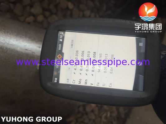 उच्च तापमान सेवा के लिए ASTM A335 / ASME SA335 P5 निकेल मिश्र धातु पाइप निर्बाध