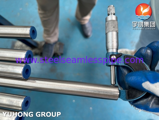 गर्मी एक्सचेंजर के लिए ASTM A249 TP316L वेल्डेड स्टेनलेस स्टील ट्यूब