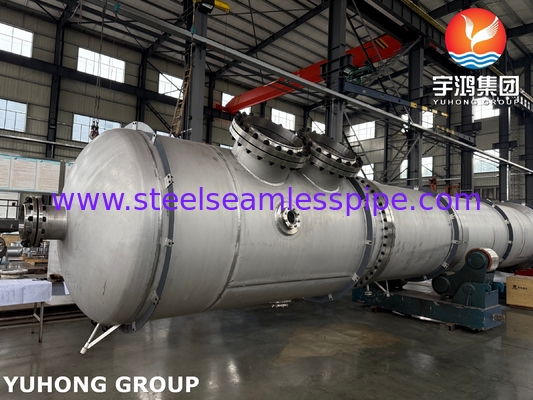 ASTM A312 TP316L सीमलेस ट्यूब गर्मी एक्सचेंजर के लिए ASTM A516 Gr 70 कार्बन स्टील शेल के साथ