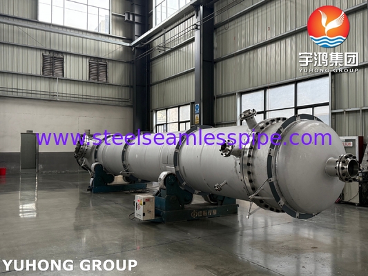 ASTM A312 TP316L सीमलेस ट्यूब गर्मी एक्सचेंजर के लिए ASTM A516 Gr 70 कार्बन स्टील शेल के साथ