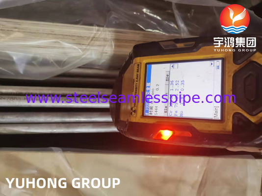 ASME SA213 TP444 स्टेनलेस स्टील यू बेंड हीट एक्सचेंजर ट्यूब