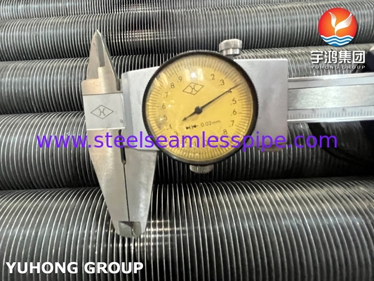 ASTM A179 कार्बन स्टील फिन ट्यूब एल्यूमीनियम G फिन प्रकार सूखी शीतलन टॉवर के लिए