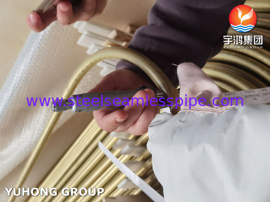 ASTM B395 / ASME SB395 C68700 गर्मी एक्सचेंजर के लिए यू बेंड कॉपर एलॉय ट्यूब