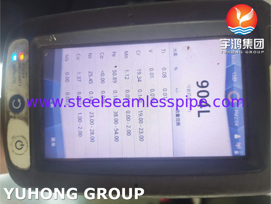 ASTM A312 TP904L पाइप लाइन के लिए स्टेनलेस स्टील सीमलेस पाइप उच्च विरोधी जंग