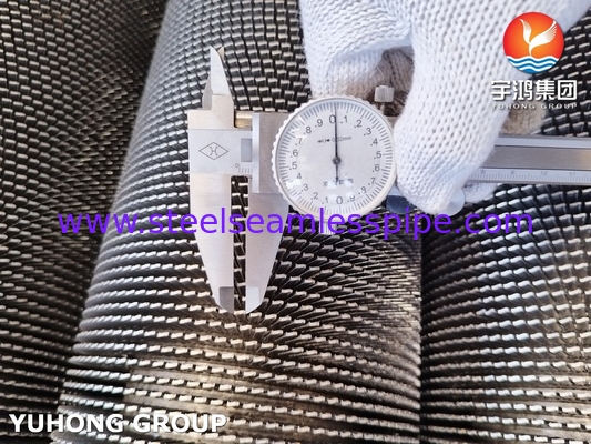 गर्मी एक्सचेंजर और रिएक्टर शीतलन के लिए ASTM A312 TP304H दागदार फिन ट्यूब