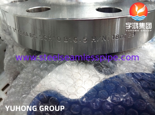 ASTM A182 F347 स्टेनलेस स्टील वेल्ड-नेक फ्लैंज, आरएफ / आरटीजे चेहरा उच्च तापमान अनुप्रयोग के लिए
