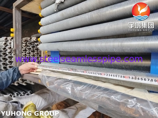एएसएमई SA249 TP316L हवा कूलर के लिए Al1100 फिन स्ट्रिप के साथ घुमावदार फिन ट्यूब
