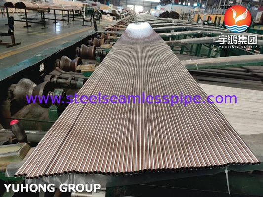 ASME SB111 C70600 समुद्री हीट एक्सचेंजर के लिए कॉपर निकेल सीमलेस ट्यूब