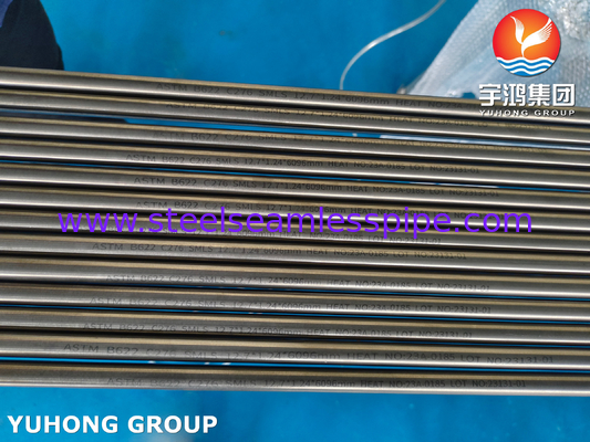 TUBERIA DE NIQUEL HASTELLOY TUBE ASTM B622 Hastelloy C276 तेल और गैस रिफाइनिंग
