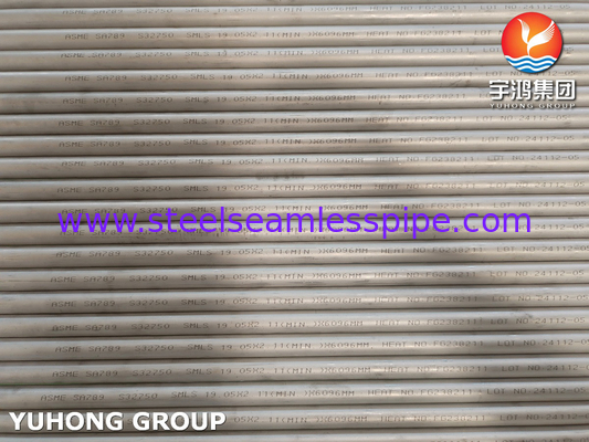 ASME SA789 / ASTM A789 S32750 थर्मल एक्सचेंजर के लिए डुप्लेक्स स्टेनलेस स्टील सीमलेस ट्यूब, रासायनिक अनुप्रयोग