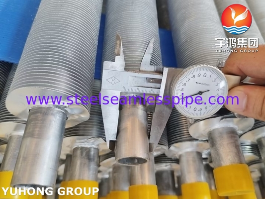 ASME SA249 स्टेनलेस स्टील वूंड फिन ट्यूब फिन टाइप L एयर कूलर के लिए