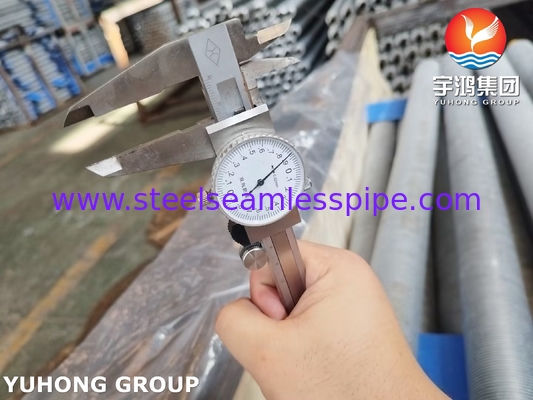 ASME SA249 स्टेनलेस स्टील वूंड फिन ट्यूब फिन टाइप L एयर कूलर के लिए