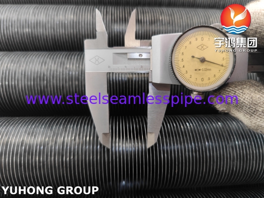 ASME SA209 TP304 स्टेनलेस स्टील एम्बेडेड फिन ट्यूब फिन टाइप जी एल्यूमीनियम 1060 फिन के साथ