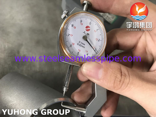 ASTM A815 S31803 डुप्लेक्स स्टील बटवेल्डेड 90Deg कोहनी पाइप फिटिंग B16.9
