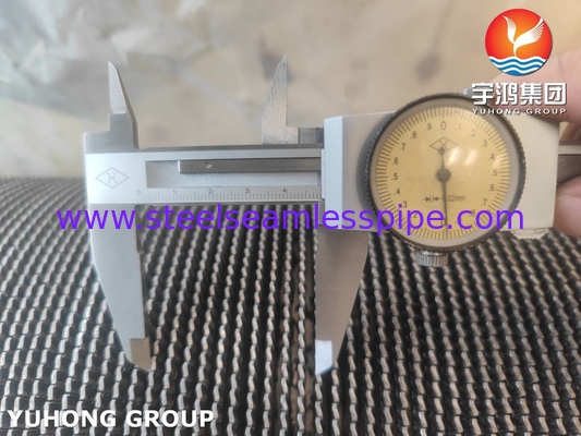 ASME SA312 TP347 स्टेनलेस स्टील HFW इकोनोमाइज़र के लिए स्टेनलेस फिन स्ट्रिप के साथ सींग वाली ट्यूब