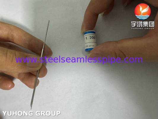 SUS304 मेडिकल सुई ट्यूब लांसट बेवल पॉइंट ISO9626 ISO7864