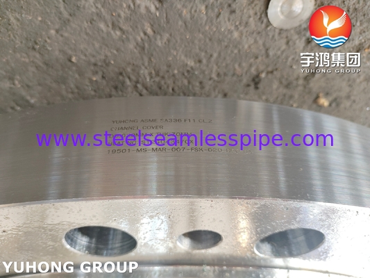 ASME SA336 F11 Cl2 चैनल कवर पेट्रोकेमिकल्स हाइड्रोजन रिएक्टर के लिए बड़े फोर्जिंग