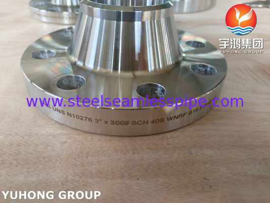 ASTM B462 Hastelloy C276 निकेल मिश्र धातु UNS N10276 वेल्ड नेक फ्लैंज WNRF