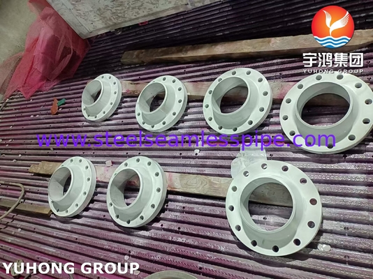 उच्च तापमान अनुप्रयोग के लिए ASTM B564 N10276 निकेल मिश्र धातु स्टील फोल्डेड फ्लैंज B16.5