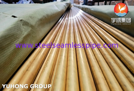 ASME SB111 C68700 हीट एक्सचेंजर के लिए सीमलेस ब्रास ट्यूब O61