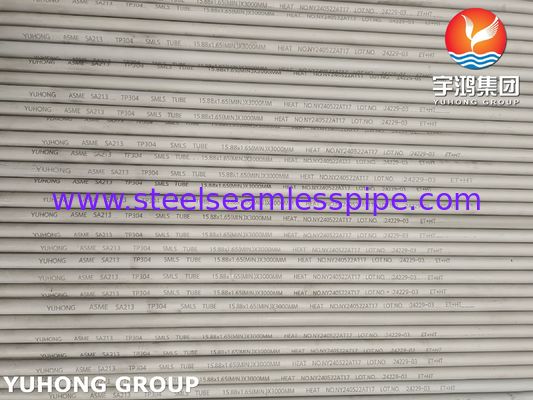 ASME SA213 TP304 S30400 बॉयलर के लिए स्टेनलेस स्टील सीमलेस ट्यूब