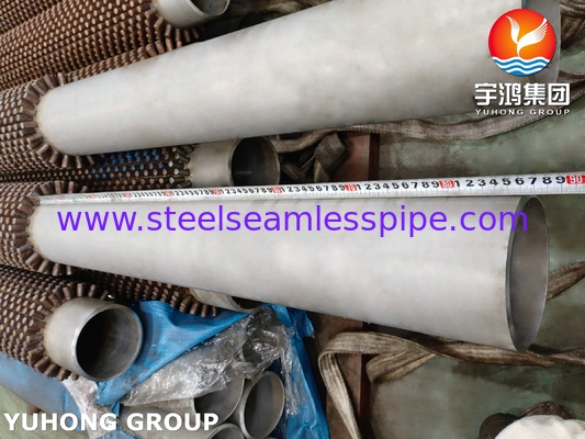 SS304 Stainless Steel Stud Fin Tube High Frequency Welded HFW For Steam Generator