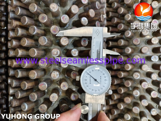 SS304 Stainless Steel Stud Fin Tube High Frequency Welded HFW For Steam Generator